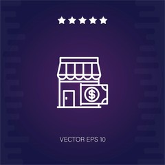 shop vector icon modern illustration