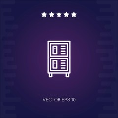 locker vector icon modern illustration