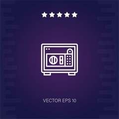 safe box vector icon modern illustration