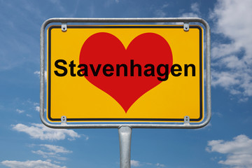 Ortstafel Stavenhagen