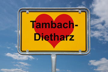 Ortstafel Tambach-Dietharz