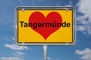 Ortstafel Tangermünde