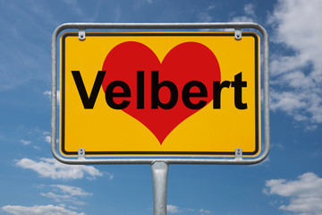 Ortstafel Velbert