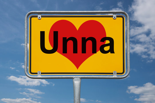 Ortstafel Unna