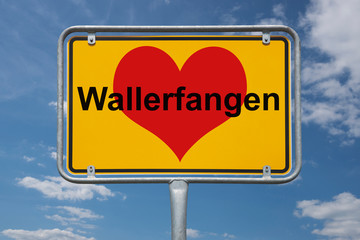 Ortstafel Wallerfangen