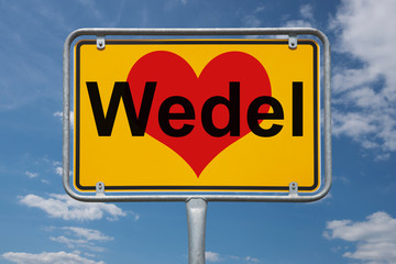 Ortstafel Wedel