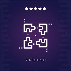 puzzle vector icon modern illustration