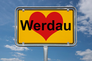 Ortstafel Werdau