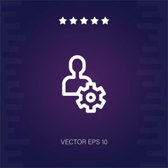 worker vector icon modern illustration