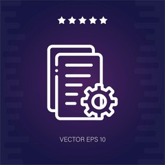 setting vector icon modern illustration