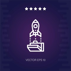 startup vector icon modern illustration