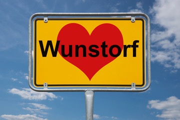 Ortstafel Wunstorf