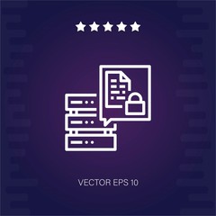 security vector icon modern illustration