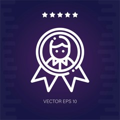 medal vector icon modern illustration