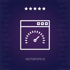 Fototapeta na wymiar speedometer vector icon modern illustration