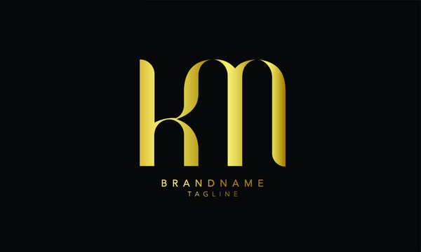 3 568 Best Km Monogram Images Stock Photos Vectors Adobe Stock