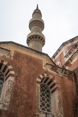 Fototapeta na wymiar Mosque of Suleyman, Rhodes Old Town, Rhodes, Greece