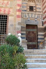 The beautiful mosque and mausoleum of the mamluk Sultan Qaytbay in Cairo