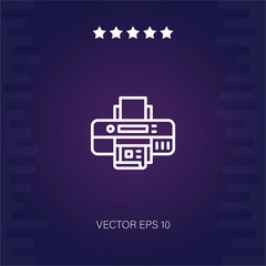 printer vector icon modern illustration