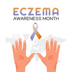 Eczema Awareness Month Vector Illustration