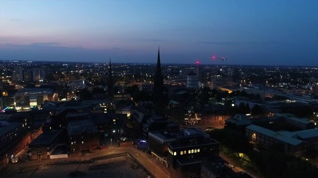 coventry city center by night