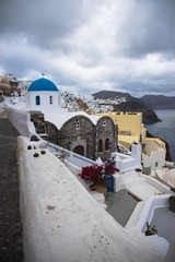 The picturesque village of Oia, Santorini, Greece