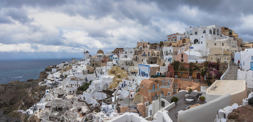 The picturesque village of Oia, Santorini, Greece