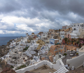 The picturesque village of Oia, Santorini, Greece