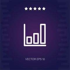 chart vector icon modern illustration