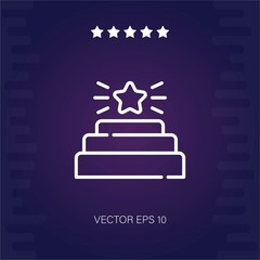 stairs vector icon modern illustration