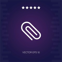 clip vector icon modern illustration