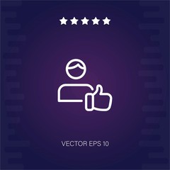 positive review vector icon modern illustration