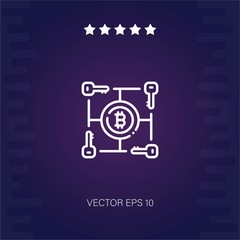 cryptocurrency vector icon modern illustration