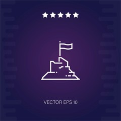 goal vector icon modern illustration