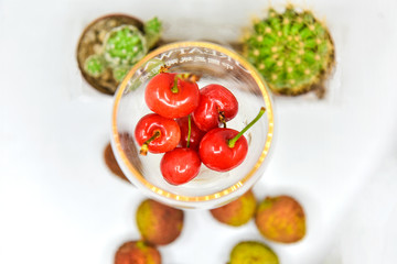 Still life in white background