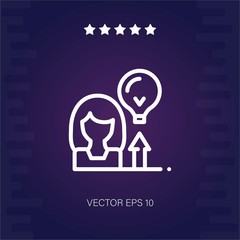 woman vector icon modern illustration