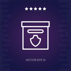 box vector icon modern illustration