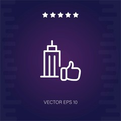 thumbs up vector icon modern illustration