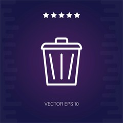 delete vector icon modern illustration