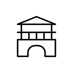 Building architecture icon. Simple line, outline vector elements of architecture icons for ui and ux, website or mobile application