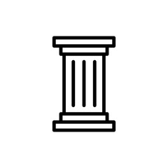 Column architecture icon. Simple line, outline vector elements of architecture icons for ui and ux, website or mobile application