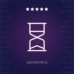 hourglass vector icon modern illustration