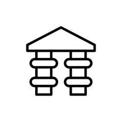 Building architecture icon. Simple line, outline vector elements of architecture icons for ui and ux, website or mobile application