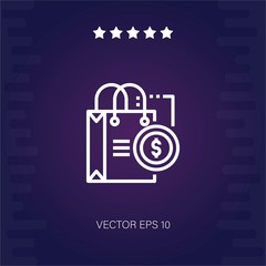 commerce and shopping vector icon modern illustration