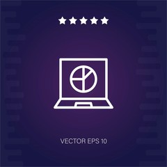 analytics vector icon modern illustration