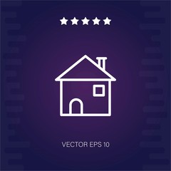 house vector icon modern illustration