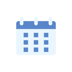 Calendar dates icon. Simple color vector elements of almanac icons for ui and ux, website or mobile application