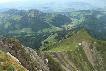 mountain green landscape with mountains