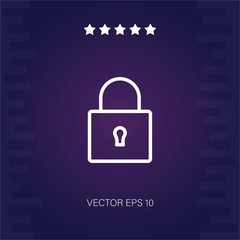 padlock vector icon modern illustration