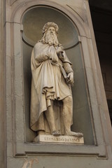Statue of Leonardo da Vinci in Europe